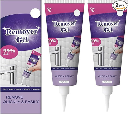 Cleaning Remover Gel,Powerful Household Cleaning Gel,Suitable for Bathroom and Kitchen Tile Gaps,Highly Effective In Penetration,Safe Formula That Does Not Damage The Surface (2PCS)