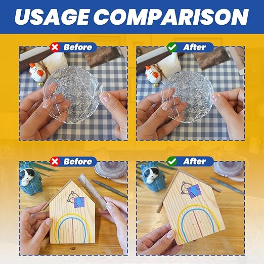 Super Glue 6x3g Liquid CA Glue, Clear Cyanoacrylate Adhesive Single Use for Shoe Sole Repair Ceramic Plastic Model Metal Wood Aquarium Leather Pottery Glass, Food Safe Strong and Instant Bonding