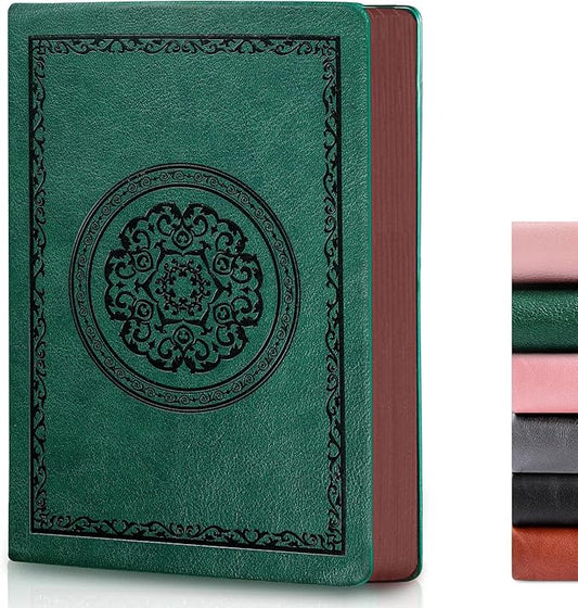 2025 Leather Vintage Journal Notebook,300 Pages,Leather Softcover Lined Journal Notebooks for Women Men,Notebook Journals for Writing Travel,Business,Office,8.5'' X 11.3''