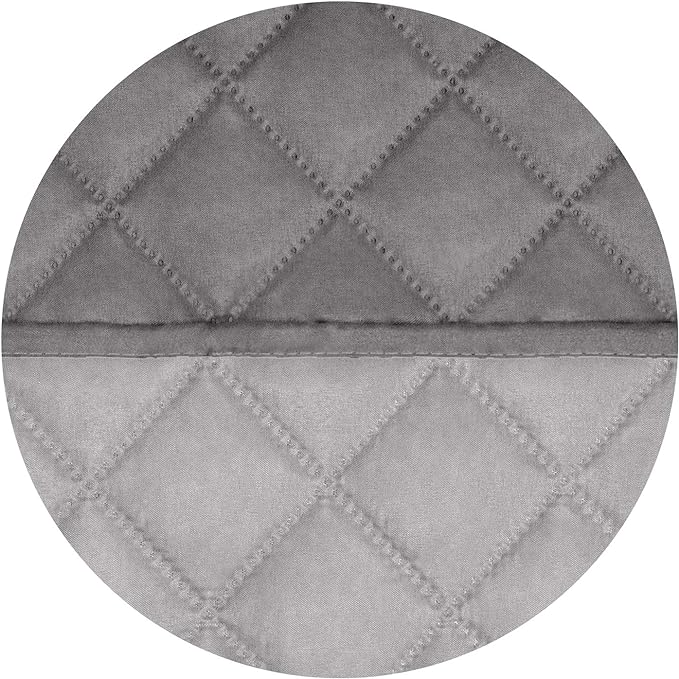 PureFit Reversible Quilted Sofa Cover, Water Resistant Slipcover Furniture Protector, Washable Couch Cover with Non Slip and Elastic Straps for Kids, Dogs, Pets (Small Recliner, Gray/Light Gray)