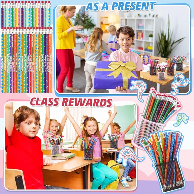 360 Pcs Scented Pencils Bulk for Kids Inspirational Motivational Cute Fun Fruit Wood Smelly Graphite Pencils with Erasers for School Classroom Office Students Girls Boys Gifts Supplies