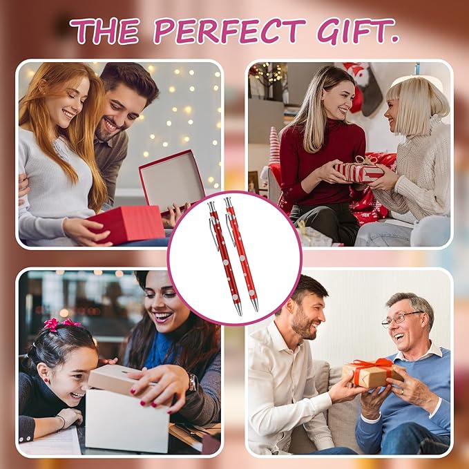 Retractable Ballpoint Pens, Assorted Colors, Men Women Retractable Pens,1.0 mm Black Ink (12)
