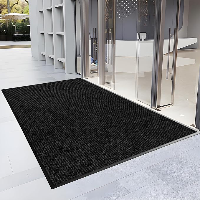 3′ x 63′ Front Door Mat Indoor Outdoor Entrance, Commercial Floor Mat Heavy Duty Dirt Trapper Entryway Doormat, Custom Size Non Slip Rubber Backing Welcome mat, Door Mat for High Traffic Area