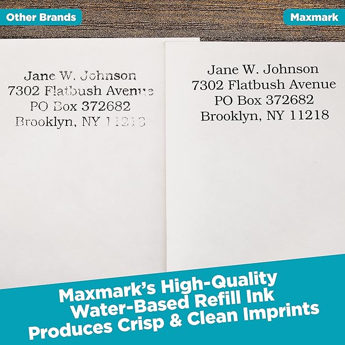 MaxMark Premium Refill Ink for self Inking Stamps and Stamp Pads, Dark Yellow Color - 1 oz.