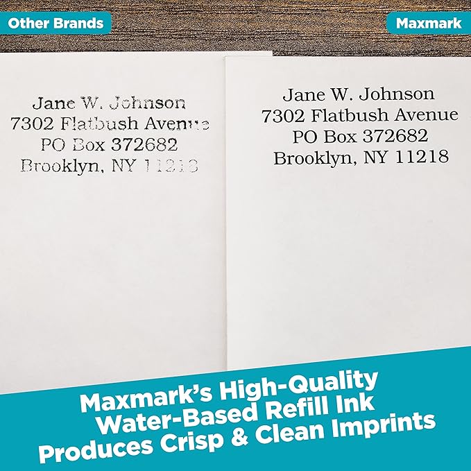 MaxMark Premium Refill Ink for self Inking Stamps and Stamp Pads, Red Color - 2 oz.